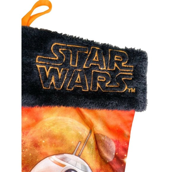 Star Wars Christmas Stocking BB-8 Robot with Embroidery Logo 19.5" - Picture 3 of 6